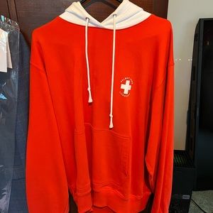“Helmut Saved Me” 2022 hoodie. Bought from Saks. Loose fit.
